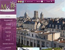 Tablet Screenshot of mb-immobilier.com